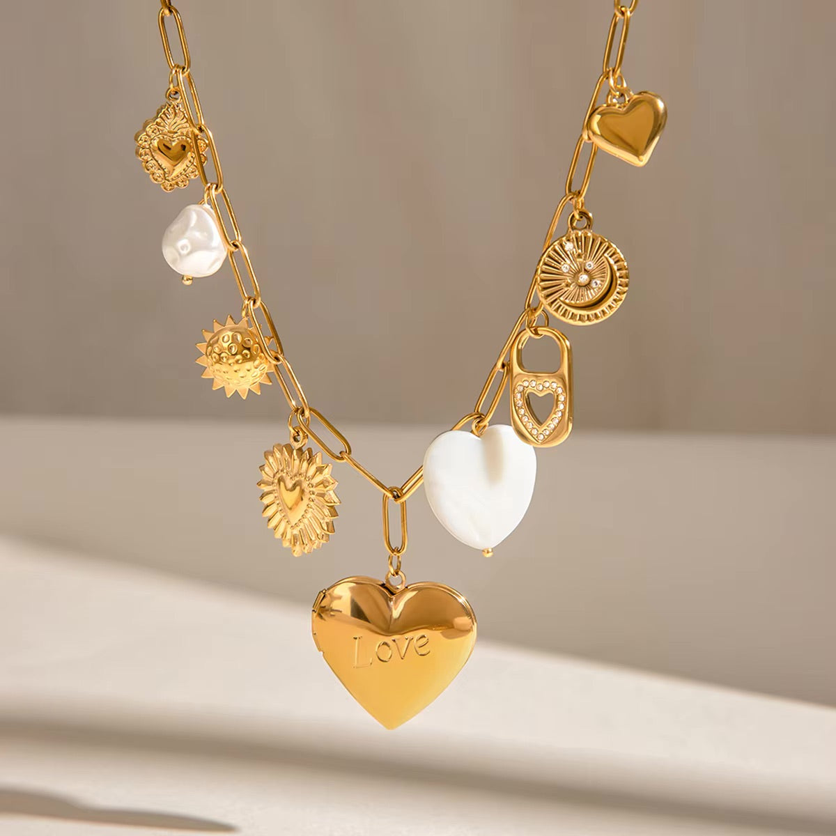 Lianne Gold Heart Locket
