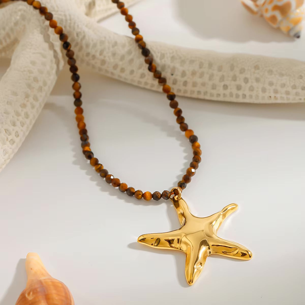 Umi Gold Starfish Pendant