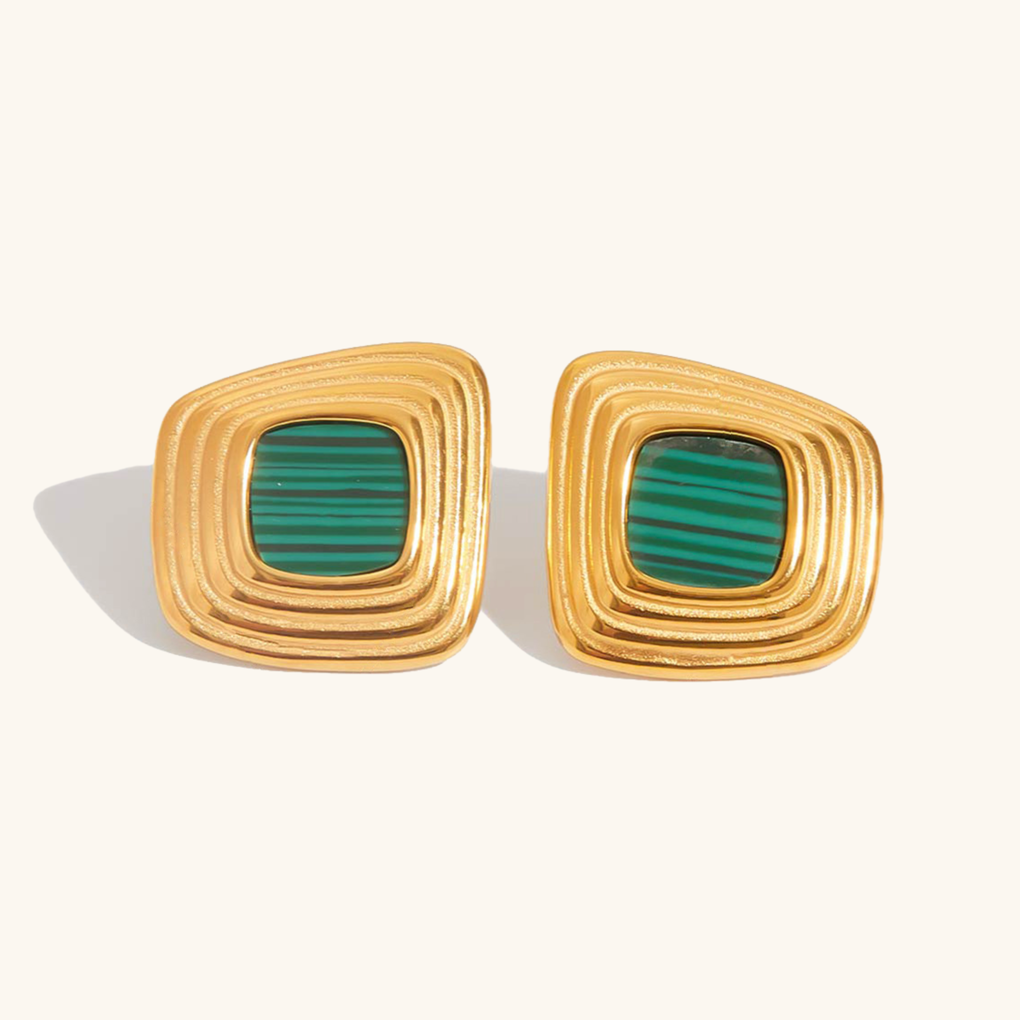 Sylvie Geometric Gold Earrings